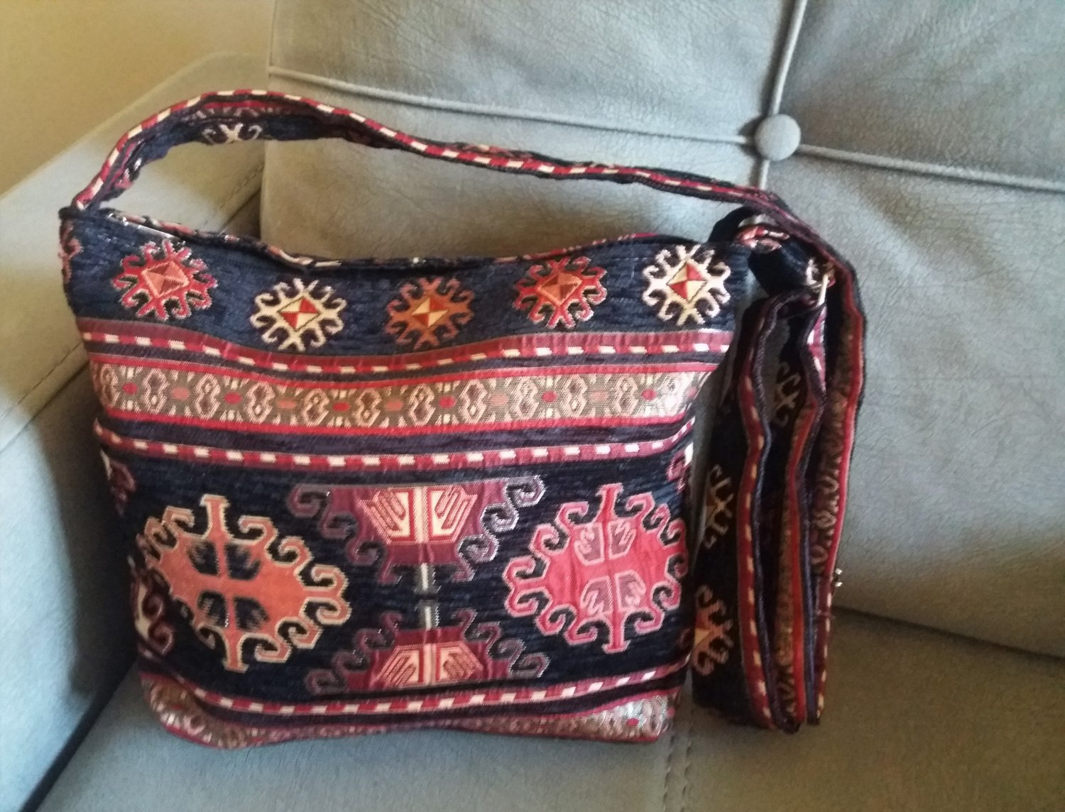 Handmade Shoulder Bag, Armenian Handbag, Ethnic Bag, Cross Body Bag, Carpet Bag
