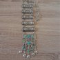 Silver Plated Pomegranate Half Cylinder Long Ethnic Statement Necklace