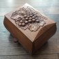 Handmade Armenian Wooden Box with Drawer and Decorated with Grapes