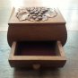 Handmade Armenian Wooden Box with Drawer and Decorated with Grapes