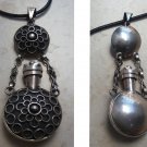 Silver Perfume Bottle Necklace