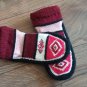 Armenian Handmade Knitted Booties, Moccasins Booties, Women Winter Slippers