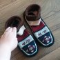 Armenian Handmade Knitted Booties, Moccasins Booties, Women Winter Slippers