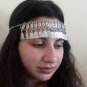 Anahit Forehead Silver Plated Drop, Armenian Headpieces Drop, Goddess Forehead