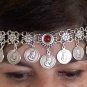 Tigran the Great Forehead Flowery Silver Plated Drop, Armenian Headpieces Drop