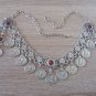 Tigran the Great Forehead Flowery Silver Plated Drop, Armenian Headpieces Drop