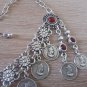 Tigran the Great Forehead Flowery Silver Plated Drop, Armenian Headpieces Drop