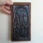 Vintage Embossed Copper Wall Decoration of the Portrait of Komitas, Chekanka