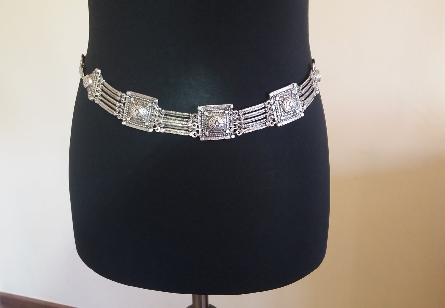Armenian Armor Link Belt, Ethnic Belt, Belly Dancer Belt