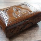 Handcrafted Armenian Wooden Box with Mount Ararat and Saint Hripsime Church