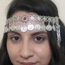 Tigran the Great Forehead Flowery Silver Plated Drop, Armenian Headpieces Drop