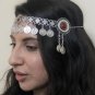 Tigran the Great Forehead Flowery Silver Plated Drop, Armenian Headpieces Drop