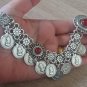 Tigran the Great Forehead Flowery Silver Plated Drop, Armenian Headpieces Drop