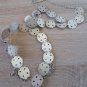 Armenian Body Harness Link with Pomegranate Seeds Stone, Ethnic Body Harness