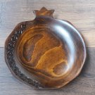 Decorative Armenian Beech Carved Pomegranate Bowl-Dish, Handmade Pomegranate Bowl