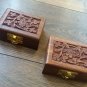 Two Handmade Little Wooden Box, Jewelry Box, Decorative Wooden Box