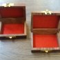 Two Handmade Little Wooden Box, Jewelry Box, Decorative Wooden Box