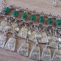 Anahit Chrysolite Forehead Crowns Silver Plated Drop, Armenian Headpieces Drop, Goddess Forehead