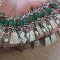 Anahit Chrysolite Forehead Crowns Silver Plated Drop, Armenian Headpieces Drop, Goddess Forehead