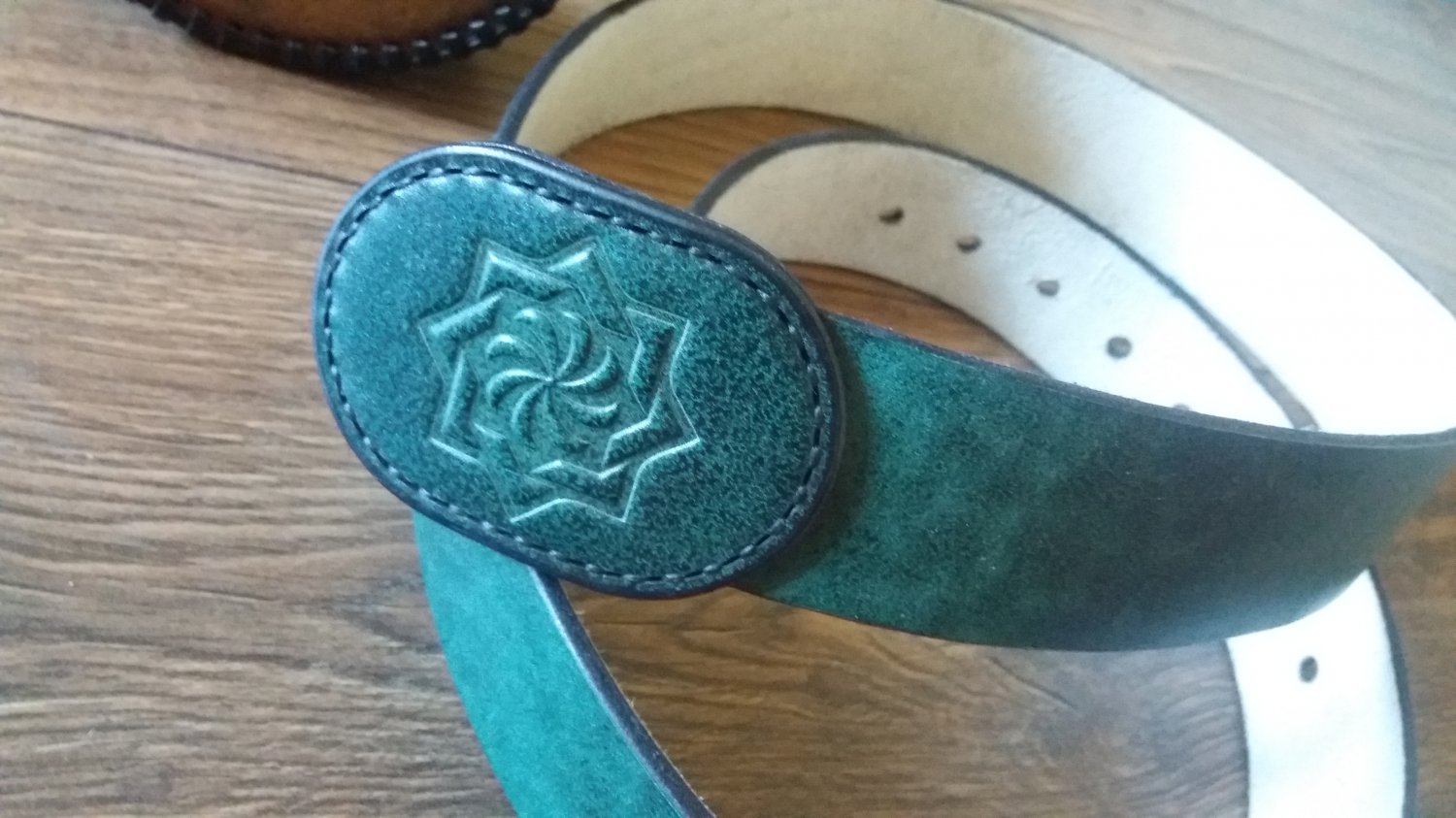 Armenian Leather Belt, Belt for Men, Belt and Buckle, Handmade Eternity Belt