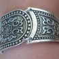 Silver Plated Curved Shaped Armor Link Bracelet, Armenian Bracelet, Ethnic Tribal Bracelet