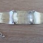 Silver Plated Curved Shaped Armor Link Bracelet, Armenian Bracelet, Ethnic Tribal Bracelet