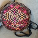 Handmade Round Cross body Rug Bag, Armenian Handbag, Ethnic Bag, Circle Bag, Carpet Bag