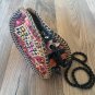 Handmade Round Cross body Rug Bag, Armenian Handbag, Ethnic Bag, Circle Bag, Carpet Bag