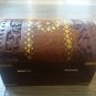 Handmade Jewelry Wooden Chest Box Vintage Look and Brass Fitting