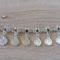 Eternity Ankle Button Silver Plated Drop Bracelet, Eternity Drop Ankle Bracelet