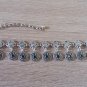 Chrysolite Silver Plated Ankle Drop Bracelet, Ankle Drop Bracelet, Armenian Ankle Bracelet