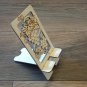 Grapes and Leaves Phone Stand, Wooden Mobile Phone Stand, Hands Free Phone Stand