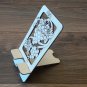 Grapes and Leaves Phone Stand, Wooden Mobile Phone Stand, Hands Free Phone Stand