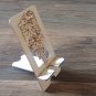 Grape and Leaves Phone Stand, Wooden Mobile Phone Stand, Hands Free Phone Stand