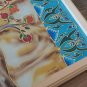 Painting on Silk of a Pomegranate Tree, Mural Armenian Painting on Silk