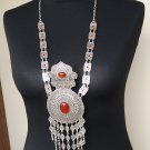 Pagan Sun Drop Coin Statement Necklace, Armenian Necklace