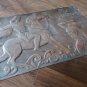 Vintage Embossed Copper Wall Decoration of The Legend of King Artashes and Satenik