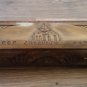 Handcrafted Long Armenian Wooden Box with Saint Hripsime Church, Mount Ararat, Sign of Eternity