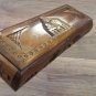 Handcrafted Long Armenian Wooden Box with Saint Gayane Church, Mount Ararat and the Eternity Sign