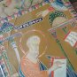 Vintage Embossed Copper Enamel Wall Decoration of Matthew the Apostle, Saint Matthew