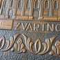 Vintage Embossed Copper Wall Decoration of Zvartnots Cathedral, Armenian Chekanka
