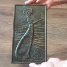 Vintage Embossed Copper Wall Decoration of the Legend of Tamar, Achtamar Armenian Legend
