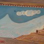 Vintage Embossed Copper Enamel Wall Decoration of Mount Ararat and Khor Virap