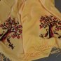 Cashmere Scarf, Armenian Handmade Warm Scarves, Pomegranate Tree Winter Shawl