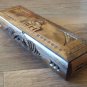 Handcrafted Long Armenian Wooden Box with Saint Hripsime Church and Mount Ararat