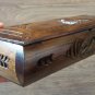 Handcrafted Long Armenian Wooden Box with Saint Hripsime Church and Mount Ararat