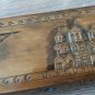 Handcrafted Long Armenian Wooden Box with Etchmiadzin Cathedral and Mount Ararat