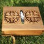 Armenian Wooden Tissue Box Holder with Eternity Sign and Flowers, Home Decor