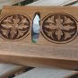 Armenian Wooden Tissue Box Holder with Eternity Sign and Flowers, Home Decor