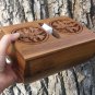 Armenian Wooden Tissue Box Holder with Eternity Sign and Flowers, Home Decor